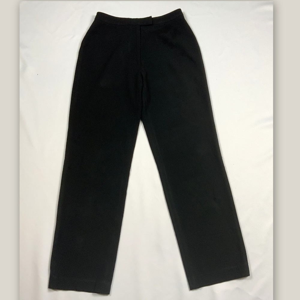 FINITY Stretch Size 8 Black Zip Front Work PANTS